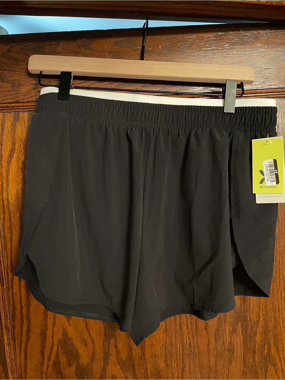 Target Black Women's Athletic Shorts with Elastic Waistband